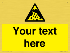 Custom Warning: Debris flow zone